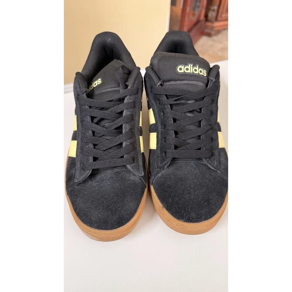 adidas Grand Court Alpha 00s Women's 8.5 Black Suede Gum Low Top Sneakers